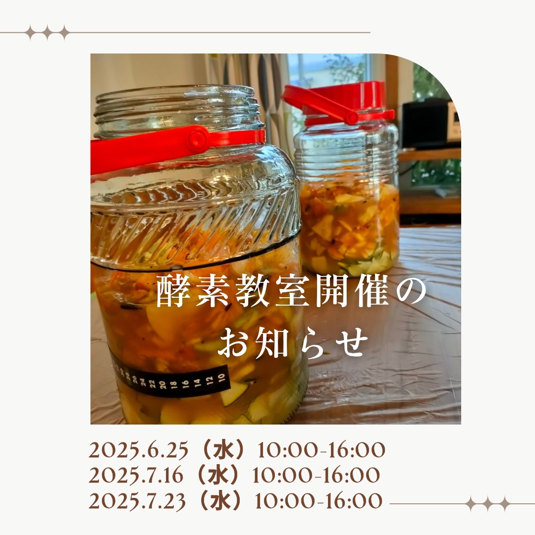 酵素教室開催します